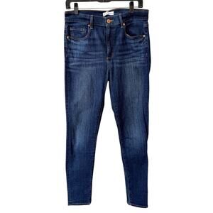 LOFT Blue Medium Wash Denim 5-Pocket High Waist Stretch Skinny Jeans Size 29 / 8
